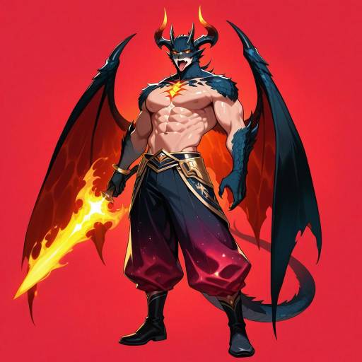 Muscular Chimera Warrior in Galactic Pants Muscular Chimera Warrior in Galactic Pants