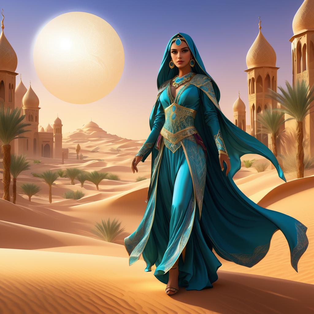 Enchanting Arabian Sorceress Graphic Novel Cover