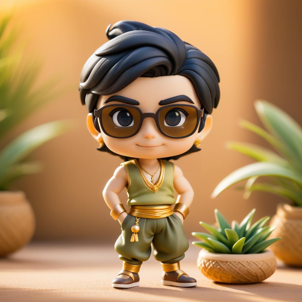 Artgerm-Inspired Aladdin Nendoroid Figure Photography