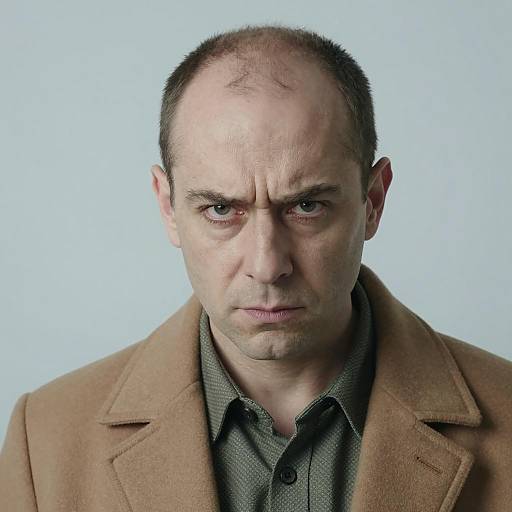 Intense Gaze of a Man Portrait