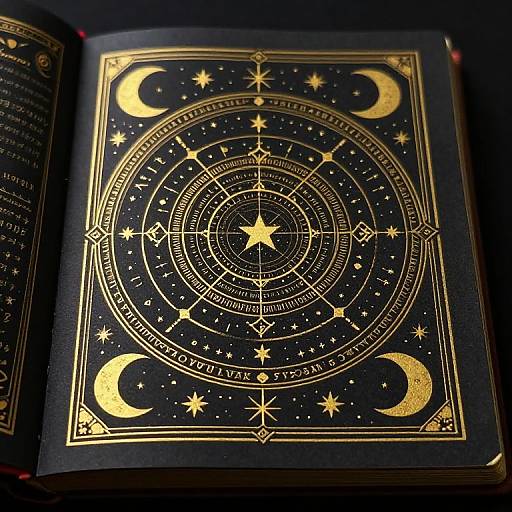 Symmetrical Dark Fantasy Grimoire Page