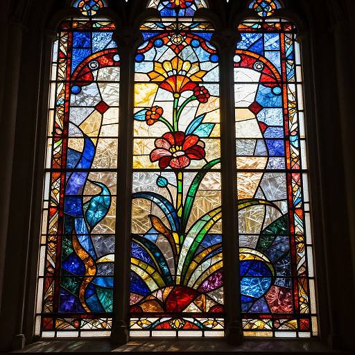 Intricate Stained Glass Mosaic Design