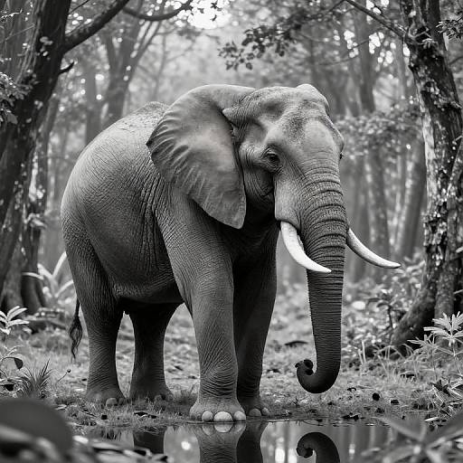 Monochromatic Elephant in Surreal Forest