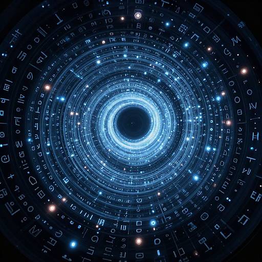 Luminous Infinite Spiral Tunnel