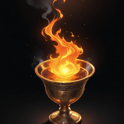 Dynamic Still Life of Chalice and Fire Dynamic Still Life of Chalice and Fire
