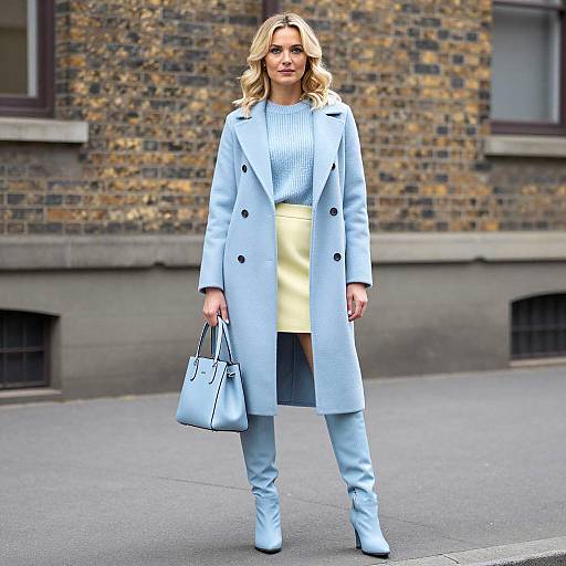 Elegant Outdoor Portrait of a Blonde Woman