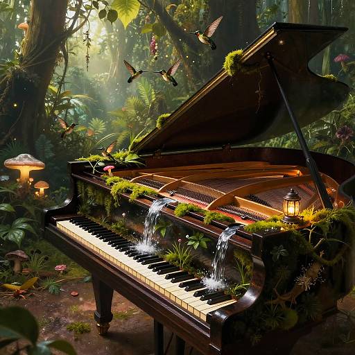 Rainforest Piano in Abandoned Concert Hall