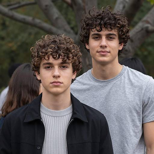 Relaxed Outdoor Portrait of Young Men