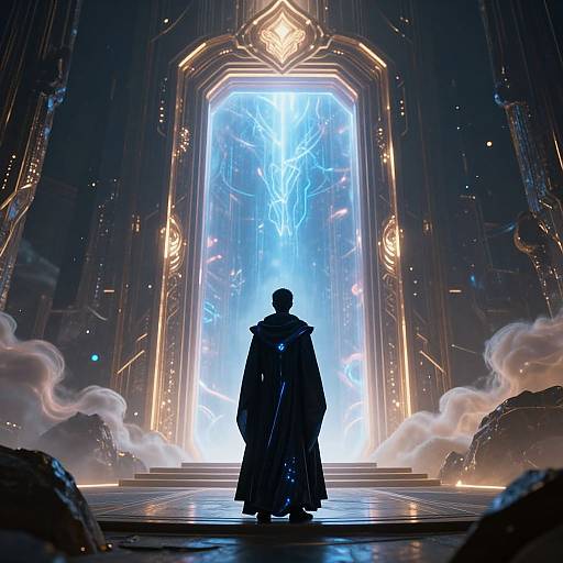 Mystical Sci-Fi Portal Journey