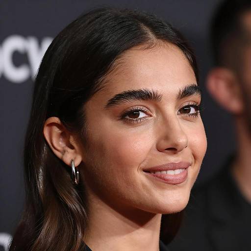 Subtle Smile of a Stylish Woman