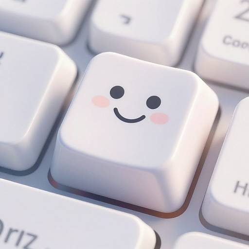 Pixar-Style Keyboard Key Character