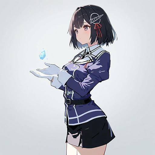 Illustration of Haguro kai ni (kancolle), kantai collection in the style of Yamamomo (plank)