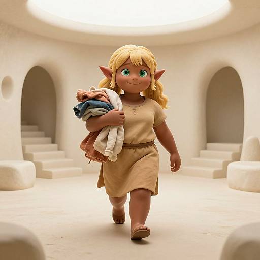 Cheerful Lapanya in Organic Cavern