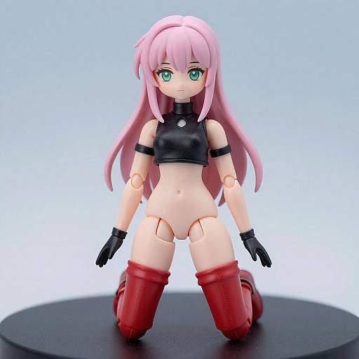 Pink-Haired Anime Doll Portrait