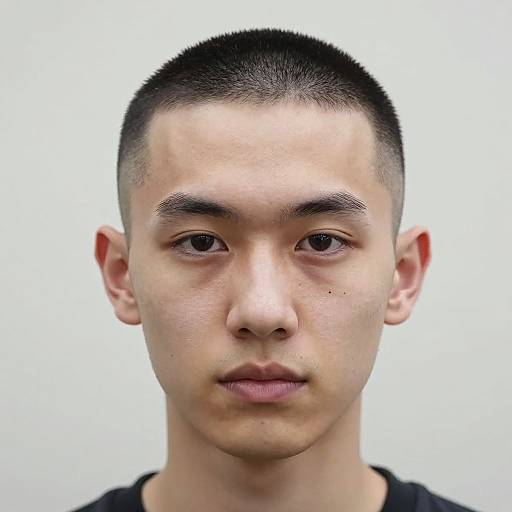 Sharp Buzz Cut Portrait in Natural Light