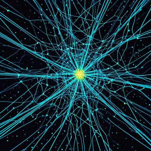 Surreal Neon Optic Neural Network View