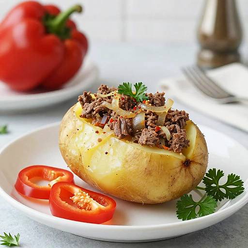 Savory Turkish Stuffed Potato Delight