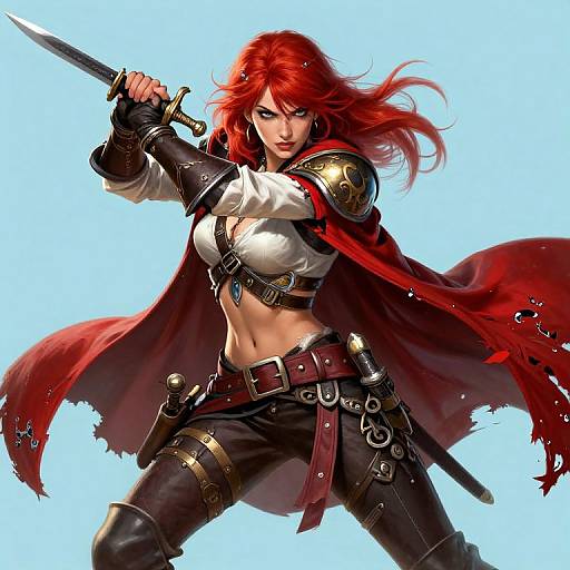 Hyperrealistic Pirate Assassin Portrait