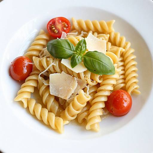 Elegant Golden Pasta with Fresh Garnishes