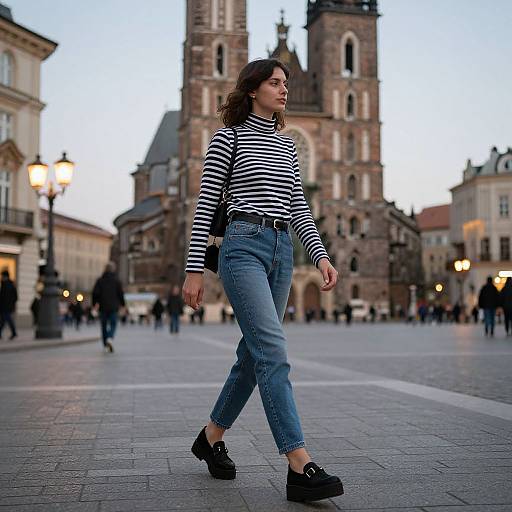 European Street Chic in Historic Square