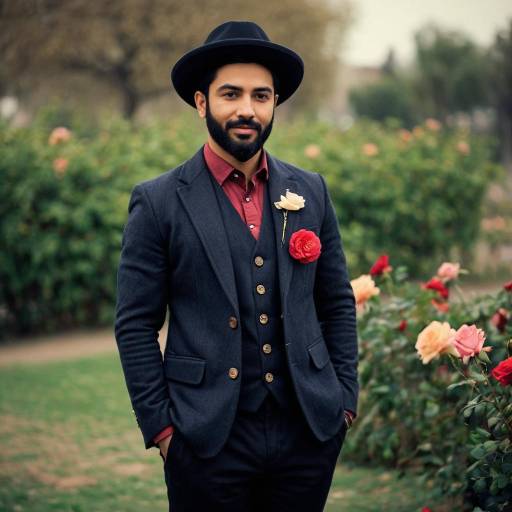 Stylish Punjabi Suit with Floral Accent