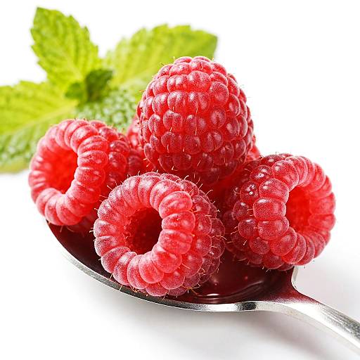 Vibrant Close-Up of Fresh Raspberries