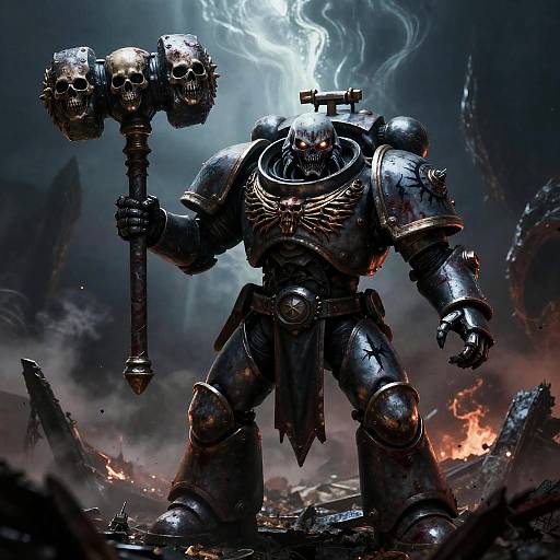 Chaos Space Marine with Daemon Eyes