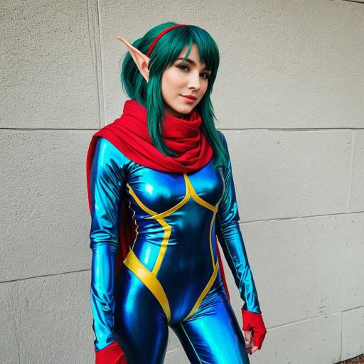 Jak Cosplay in Shiny Blue Bodysuit