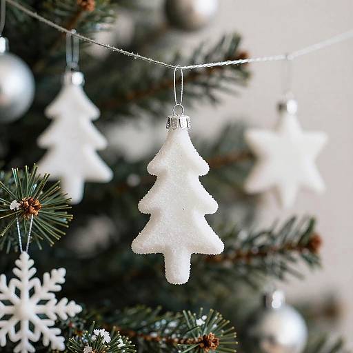 Christmas Tree with Icicle Ornaments