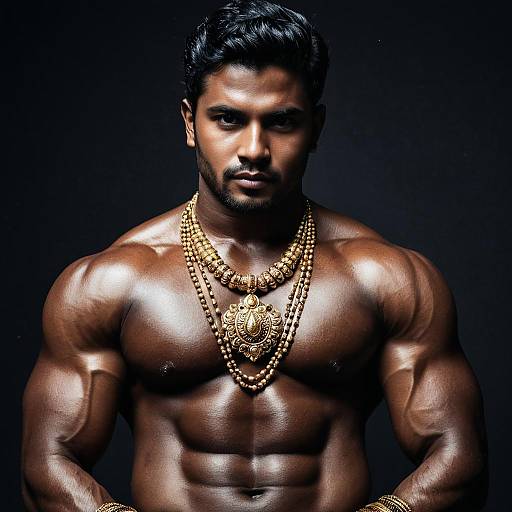 Realistic Lord Murugan Costume Portrait