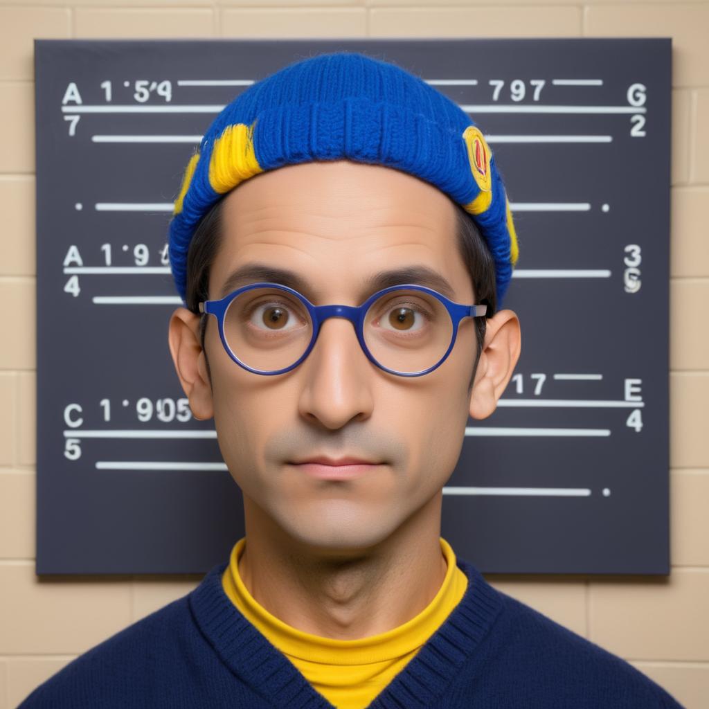 Milhouse's Hilarious Mugshot Moment