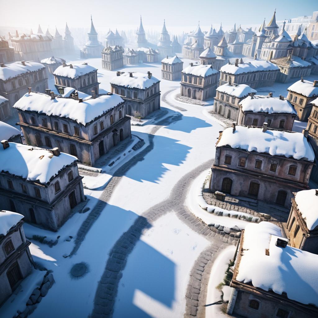 Cinematic Winter Terrain in Ancient Russia