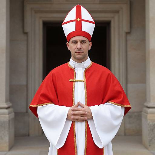Bishop Man in Traditional Robes
