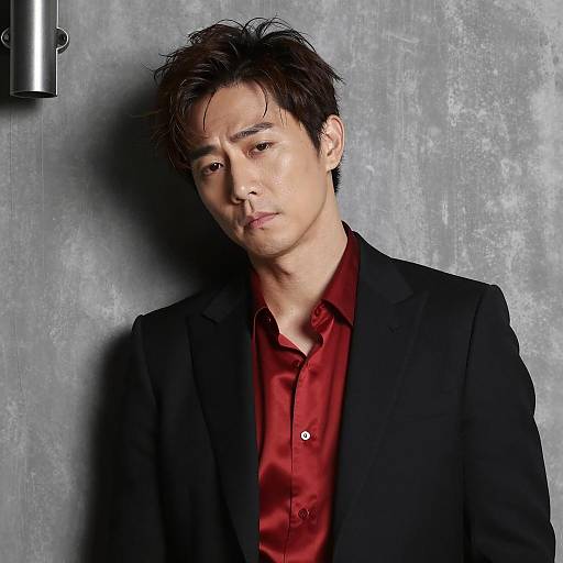 Pensive Man in Stylish Attire