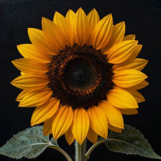 Hieronymus Bosch Inspired Black Sunflowers Surreal Painting