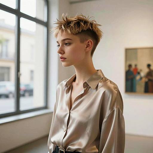 Faux Hawk Fade Fashion Editorial