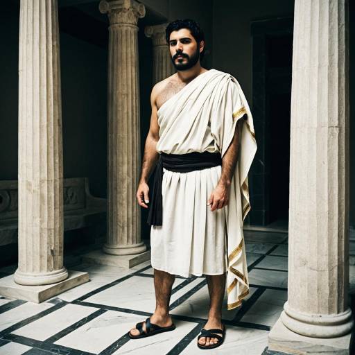 Heroic Male in Toga Costume