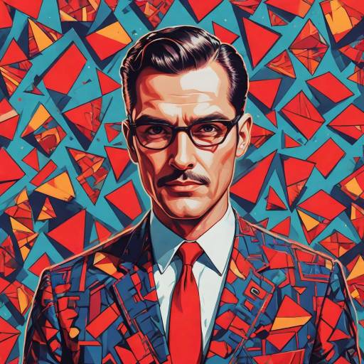 Dynamic Pop Art Illustration of a Man