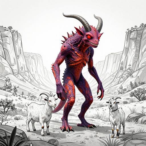 Hyperrealistic Gothic Fantasy Cryptids