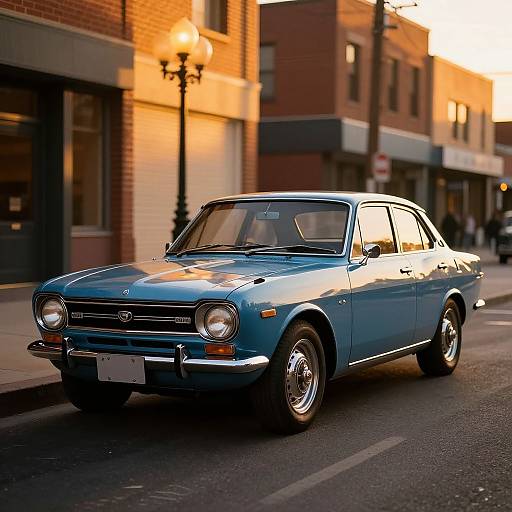 1950 Nissan Skyline Vintage Cityscape