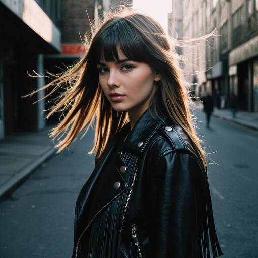 Chic Urban Fashion with Dramatic Shadows