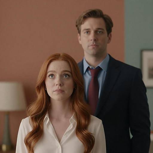 Portrait of Man and Woman Indoors