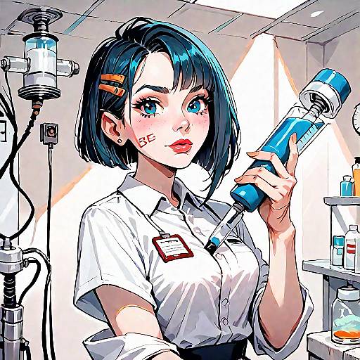 Crazy Doctor Conducting Body Experiments