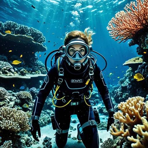 Underwater Biologist Exploring Coral Reef