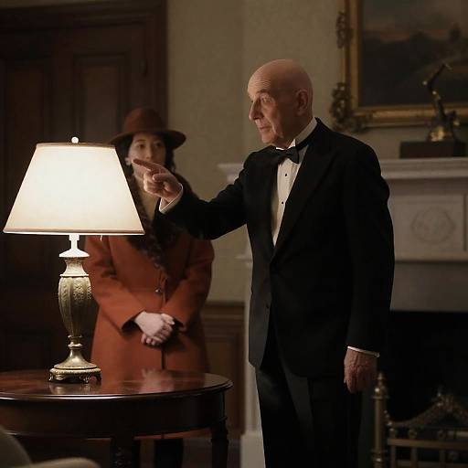 Elegant Scene of an Elderly Man and Woman