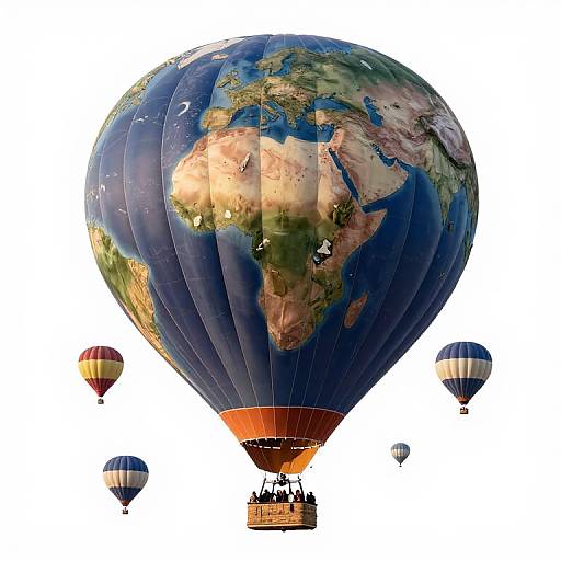 Hyper-Realistic Earth Mosaic Balloon