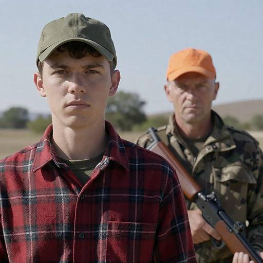 Outdoor Photograph of Two Men Portrait
