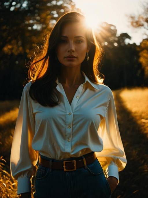 Chic Casual Style with Ivory Satin Blouse