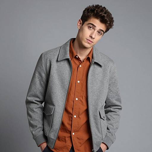 Casual Portrait of a Stylish Young Man