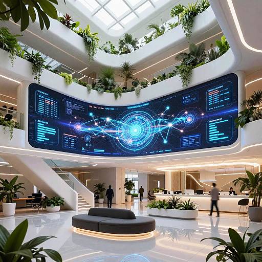 Futuristic Tech Loft with Neural Interfaces